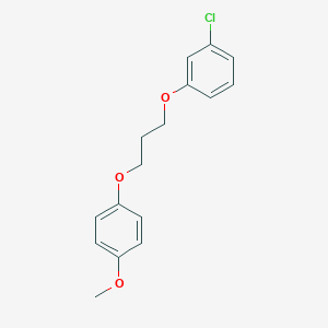 molecular formula C16H17ClO3 B5174065 1-chloro-3-[3-(4-methoxyphenoxy)propoxy]benzene 