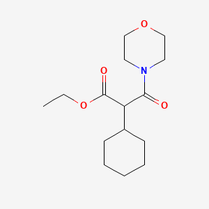 molecular formula C15H25NO4 B5174106 ethyl 2-cyclohexyl-3-(4-morpholinyl)-3-oxopropanoate 