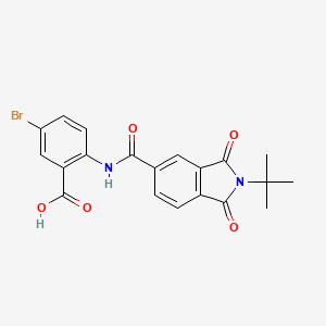 molecular formula C20H17BrN2O5 B5174161 5-bromo-2-{[(2-tert-butyl-1,3-dioxo-2,3-dihydro-1H-isoindol-5-yl)carbonyl]amino}benzoic acid CAS No. 404366-60-5