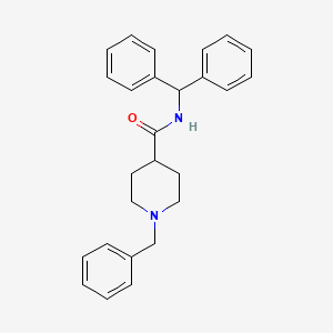 1-benzyl-N-(diphenylmethyl)-4-piperidinecarboxamide
