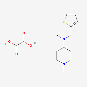 molecular formula C14H22N2O4S B5174225 N,1-dimethyl-N-(2-thienylmethyl)-4-piperidinamine oxalate 
