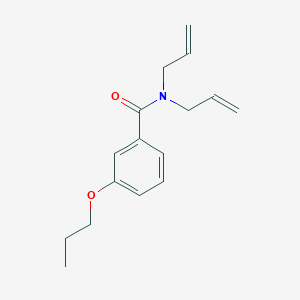 molecular formula C16H21NO2 B5174226 N,N-diallyl-3-propoxybenzamide 