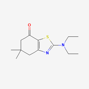 molecular formula C13H20N2OS B5174230 2-(diethylamino)-5,5-dimethyl-5,6-dihydro-1,3-benzothiazol-7(4H)-one 