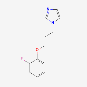molecular formula C12H13FN2O B5174277 1-[3-(2-fluorophenoxy)propyl]-1H-imidazole 