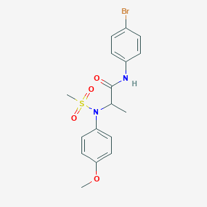 N~1~-(4-bromophenyl)-N~2~-(4-methoxyphenyl)-N~2~-(methylsulfonyl)alaninamide