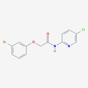 molecular formula C13H10BrClN2O2 B5174301 2-(3-bromophenoxy)-N-(5-chloro-2-pyridinyl)acetamide 