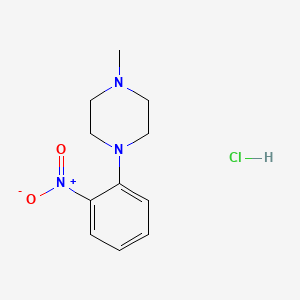 molecular formula C11H16ClN3O2 B5174321 1-methyl-4-(2-nitrophenyl)piperazine hydrochloride 