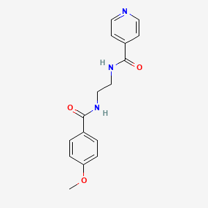 molecular formula C16H17N3O3 B5174353 N-{2-[(4-methoxybenzoyl)amino]ethyl}isonicotinamide 