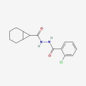 molecular formula C15H17ClN2O2 B5174366 N'-(2-chlorobenzoyl)bicyclo[4.1.0]heptane-7-carbohydrazide 