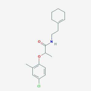 molecular formula C18H24ClNO2 B5174387 2-(4-chloro-2-methylphenoxy)-N-[2-(1-cyclohexen-1-yl)ethyl]propanamide 