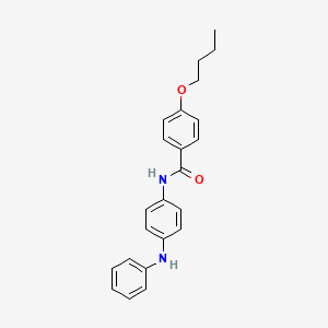 N-(4-anilinophenyl)-4-butoxybenzamide