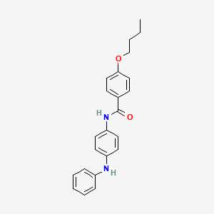 molecular formula C23H24N2O2 B5174396 N-(4-anilinophenyl)-4-butoxybenzamide 