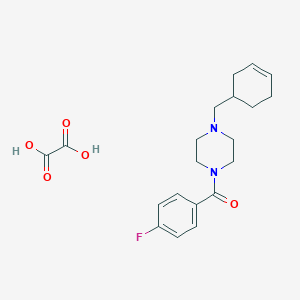 molecular formula C20H25FN2O5 B5174425 1-(3-cyclohexen-1-ylmethyl)-4-(4-fluorobenzoyl)piperazine oxalate 