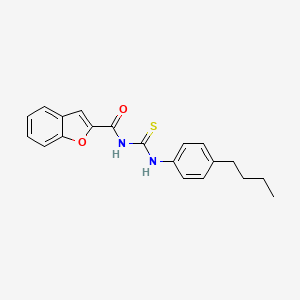 N-{[(4-butylphenyl)amino]carbonothioyl}-1-benzofuran-2-carboxamide