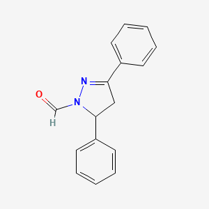 molecular formula C16H14N2O B5174462 3,5-二苯基-4,5-二氢-1H-吡唑-1-甲醛 