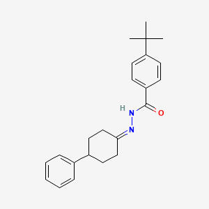 4-tert-butyl-N'-(4-phenylcyclohexylidene)benzohydrazide