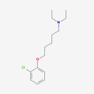 molecular formula C15H24ClNO B5174502 5-(2-chlorophenoxy)-N,N-diethyl-1-pentanamine 