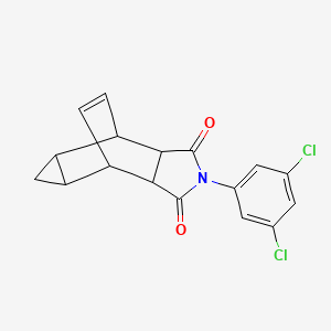 4-(3,5-dichlorophenyl)-4-azatetracyclo[5.3.2.0~2,6~.0~8,10~]dodec-11-ene-3,5-dione