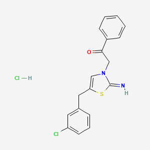 2-[5-(3-chlorobenzyl)-2-imino-1,3-thiazol-3(2H)-yl]-1-phenylethanone hydrochloride