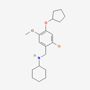 N-[2-bromo-4-(cyclopentyloxy)-5-methoxybenzyl]cyclohexanamine