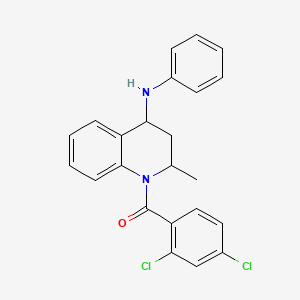 molecular formula C23H20Cl2N2O B5174603 1-(2,4-dichlorobenzoyl)-2-methyl-N-phenyl-1,2,3,4-tetrahydro-4-quinolinamine 