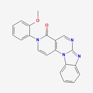 molecular formula C20H14N4O2 B5174622 3-(2-methoxyphenyl)pyrido[3',4':5,6]pyrimido[1,2-a]benzimidazol-4(3H)-one 