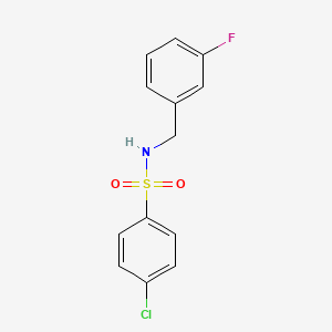 4-chloro-N-(3-fluorobenzyl)benzenesulfonamide