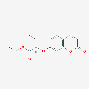 molecular formula C15H16O5 B5174644 ethyl 2-[(2-oxo-2H-chromen-7-yl)oxy]butanoate 