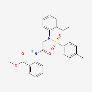 methyl 2-({N-(2-ethylphenyl)-N-[(4-methylphenyl)sulfonyl]glycyl}amino)benzoate