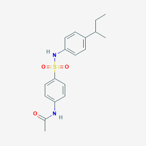 molecular formula C18H22N2O3S B5174738 N-(4-{[(4-sec-butylphenyl)amino]sulfonyl}phenyl)acetamide 