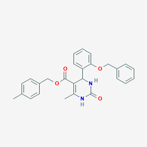 molecular formula C27H26N2O4 B5174755 4-methylbenzyl 4-[2-(benzyloxy)phenyl]-6-methyl-2-oxo-1,2,3,4-tetrahydro-5-pyrimidinecarboxylate 