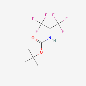 molecular formula C8H11F6NO2 B5174791 tert-butyl [2,2,2-trifluoro-1-(trifluoromethyl)ethyl]carbamate 