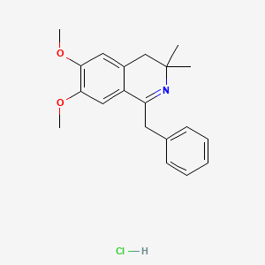 molecular formula C20H24ClNO2 B5174799 1-benzyl-6,7-dimethoxy-3,3-dimethyl-3,4-dihydroisoquinoline hydrochloride CAS No. 132681-00-6