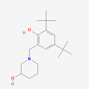 molecular formula C20H33NO2 B5174805 1-(3,5-di-tert-butyl-2-hydroxybenzyl)-3-piperidinol 