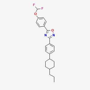 5-[4-(difluoromethoxy)phenyl]-3-[4-(4-propylcyclohexyl)phenyl]-1,2,4-oxadiazole