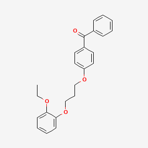 molecular formula C24H24O4 B5174826 {4-[3-(2-ethoxyphenoxy)propoxy]phenyl}(phenyl)methanone 