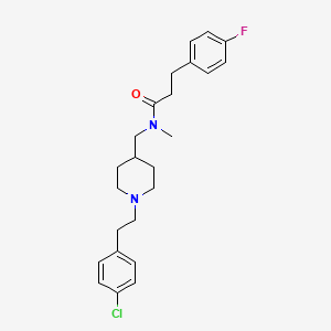 N-({1-[2-(4-chlorophenyl)ethyl]-4-piperidinyl}methyl)-3-(4-fluorophenyl)-N-methylpropanamide