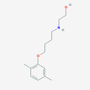 molecular formula C14H23NO2 B5174838 2-{[4-(2,5-dimethylphenoxy)butyl]amino}ethanol 