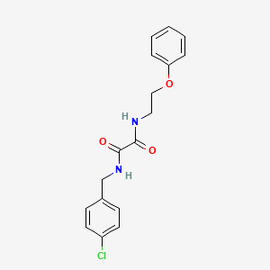 molecular formula C17H17ClN2O3 B5174855 N-(4-chlorobenzyl)-N'-(2-phenoxyethyl)ethanediamide 