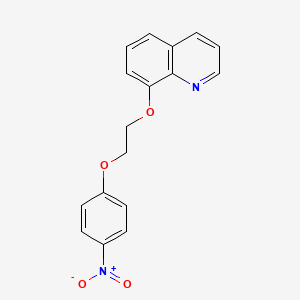 molecular formula C17H14N2O4 B5174866 8-[2-(4-nitrophenoxy)ethoxy]quinoline 