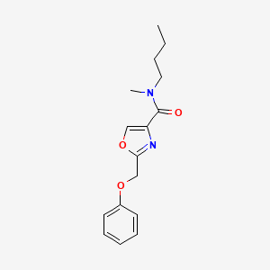 N-butyl-N-methyl-2-(phenoxymethyl)-1,3-oxazole-4-carboxamide