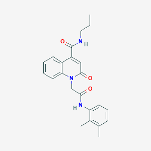 molecular formula C23H25N3O3 B5174898 1-{2-[(2,3-dimethylphenyl)amino]-2-oxoethyl}-2-oxo-N-propyl-1,2-dihydro-4-quinolinecarboxamide 