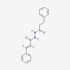 molecular formula C18H18N2O2 B5174910 3-phenyl-N'-(3-phenylpropanoyl)acrylohydrazide 