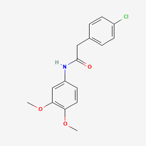 molecular formula C16H16ClNO3 B5174928 2-(4-chlorophenyl)-N-(3,4-dimethoxyphenyl)acetamide CAS No. 5814-46-0