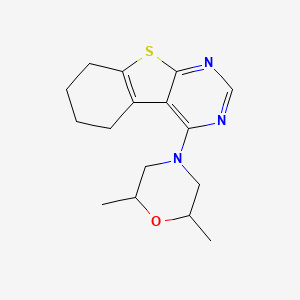 4-(2,6-dimethyl-4-morpholinyl)-5,6,7,8-tetrahydro[1]benzothieno[2,3-d]pyrimidine