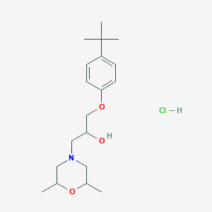 molecular formula C19H32ClNO3 B5174968 1-(4-tert-butylphenoxy)-3-(2,6-dimethyl-4-morpholinyl)-2-propanol hydrochloride 