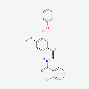 2-bromo-N'-[4-methoxy-3-(phenoxymethyl)benzylidene]benzohydrazide