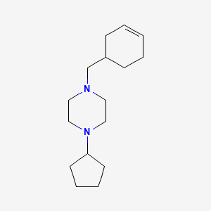 1-(3-cyclohexen-1-ylmethyl)-4-cyclopentylpiperazine