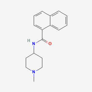molecular formula C17H20N2O B5175013 N-(1-methyl-4-piperidinyl)-1-naphthamide 