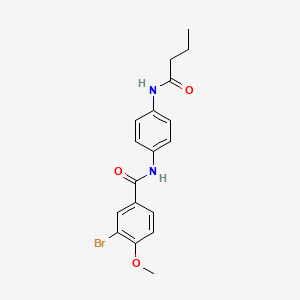 3-bromo-N-[4-(butyrylamino)phenyl]-4-methoxybenzamide